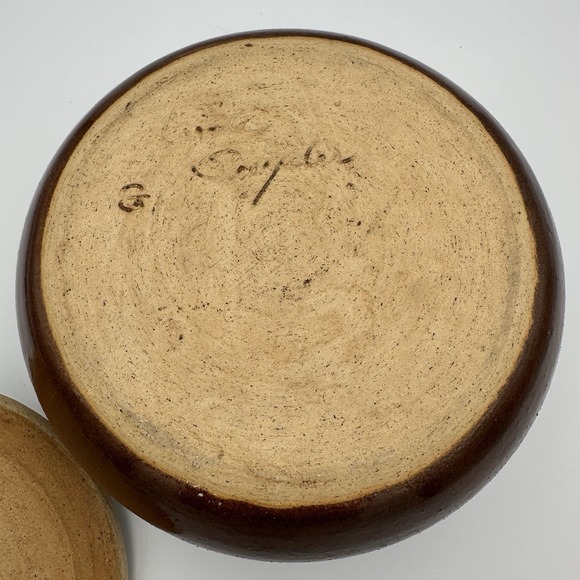 Vintage Hand Crafted Tagine Tajine Clay Cooking Pot With Lid Signed - Picture 4 of 10